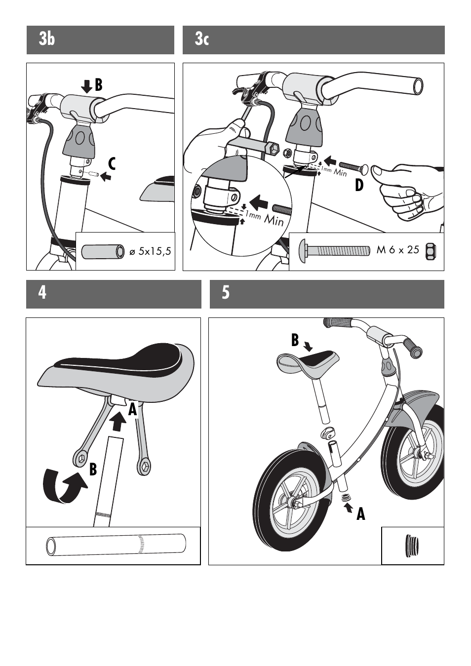 3b 3c, Db c | Kettler 8718-710-720-730-750 User Manual | Page 9 / 16