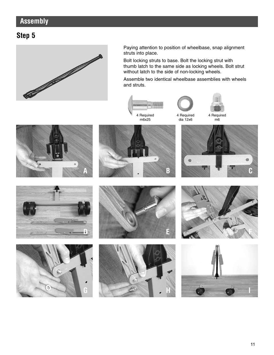 Assembly step 5 | Kettler 7136-000-500 User Manual | Page 11 / 28