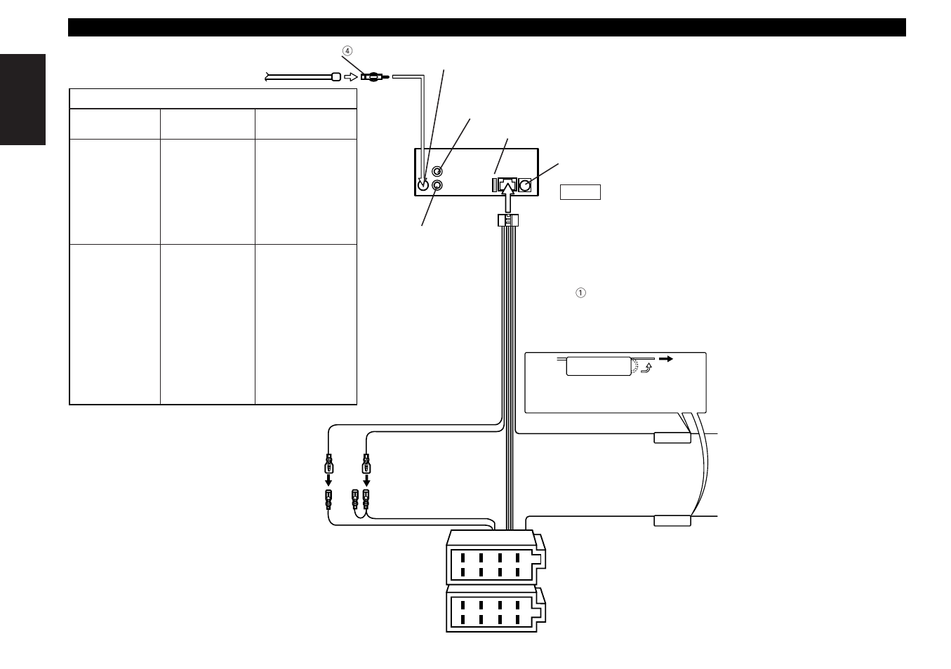 Connecting cables to terminals, English | Kenwood KRC-21R User Manual | Page 24 / 30