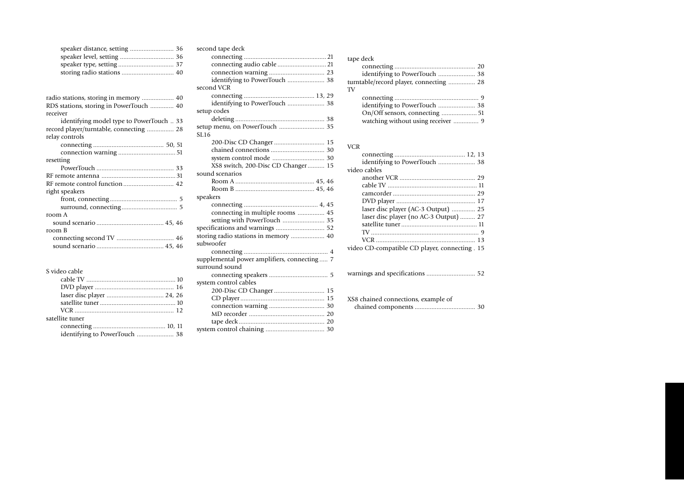 Index | Kenwood Sovereign VR-5900 User Manual | Page 65 / 66