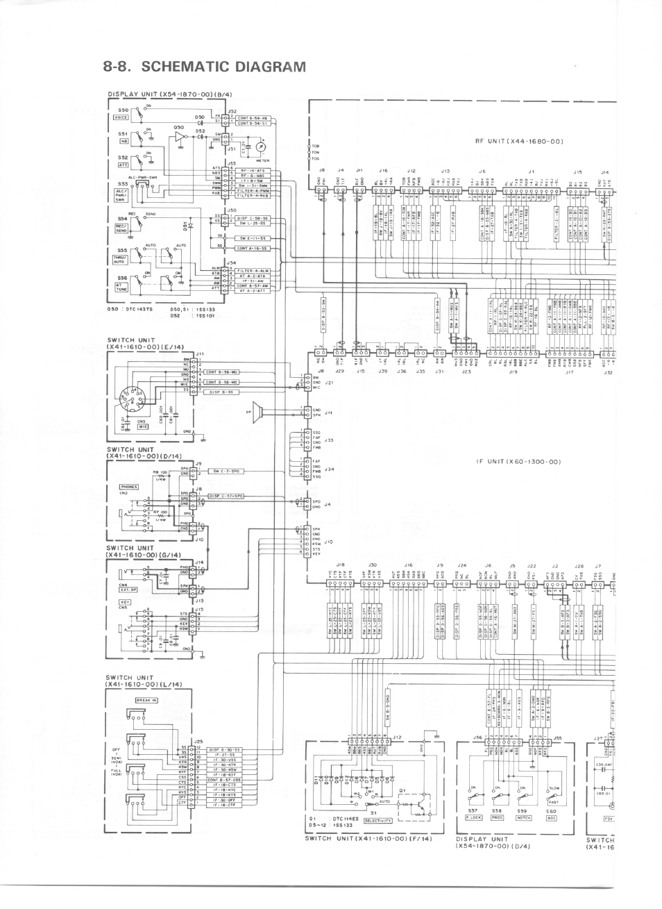 8. schematic diagram | Kenwood TS-440S User Manual | Page 47 / 57