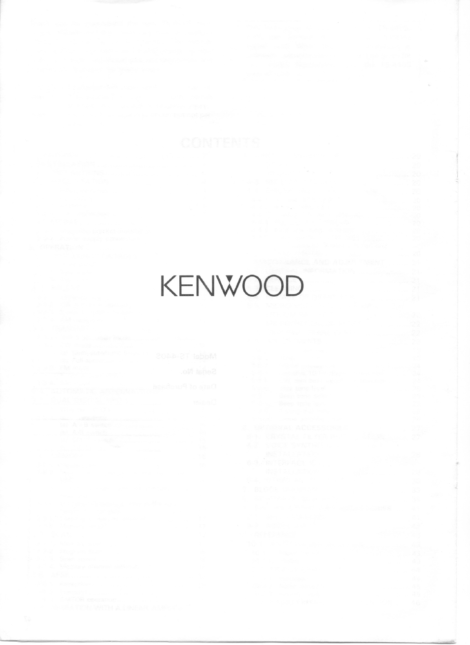 Kenwood TS-440S User Manual | Page 57 / 57