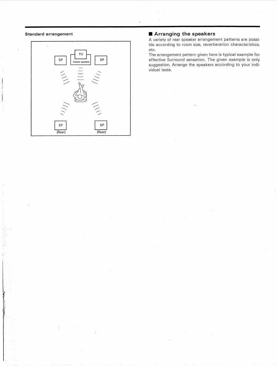 Arranging the speakers | Kenwood KR-V9020 User Manual | Page 31 / 44