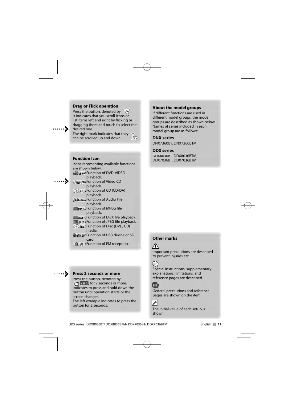 Kenwood DNX7360BTM User Manual | Page 11 / 112
