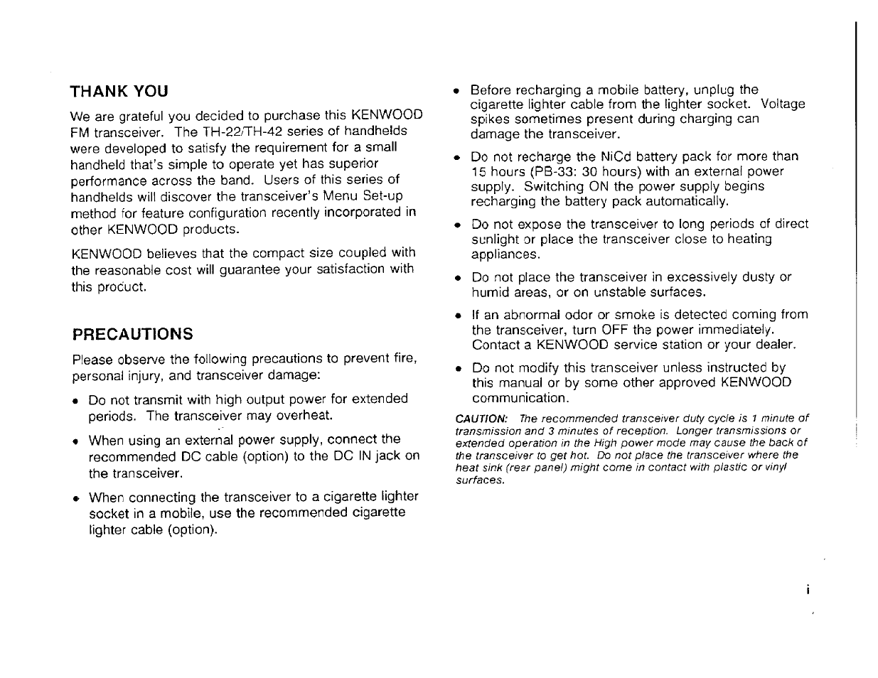 Kenwood TH-42A User Manual | Page 3 / 78