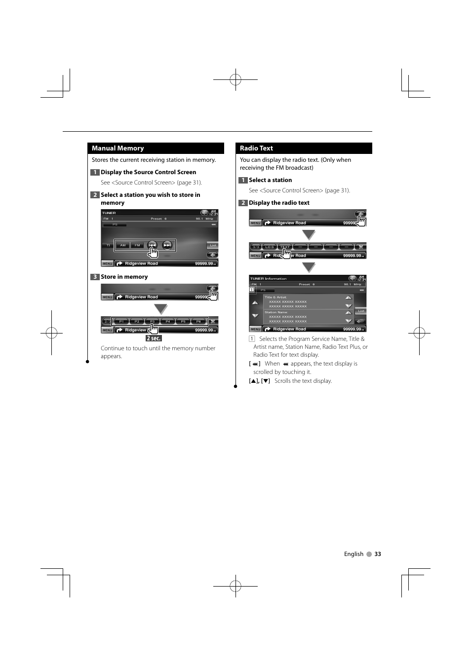 Kenwood DDX8024BT User Manual | Page 33 / 100