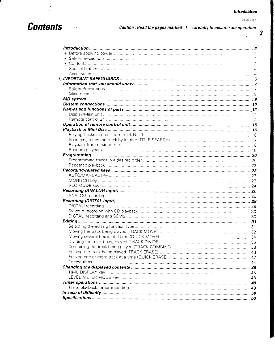 Kenwood BJV140Z User Manual | Page 3 / 54