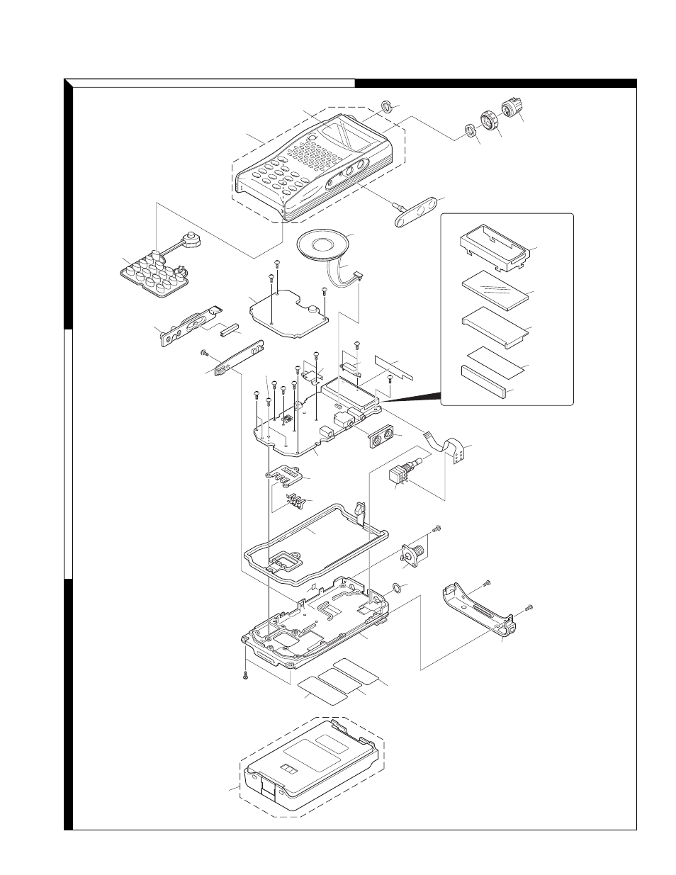 Exploded view, Th-k2at/k2e/k2et, Exploded view (th-k2at / k2et) | Kenwood 144MHz FM TRANSCEIVER K2E User Manual | Page 23 / 63