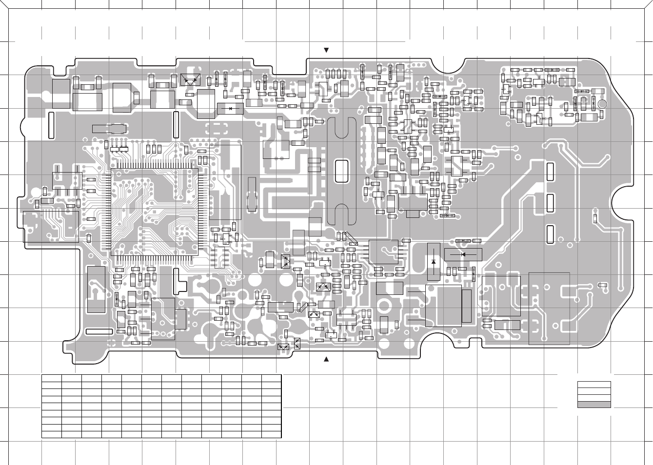 A/3) foil side view (complete view), Th-k2at/k2e/k2et, Pc board | Kenwood 144MHz FM TRANSCEIVER K2E User Manual | Page 49 / 63