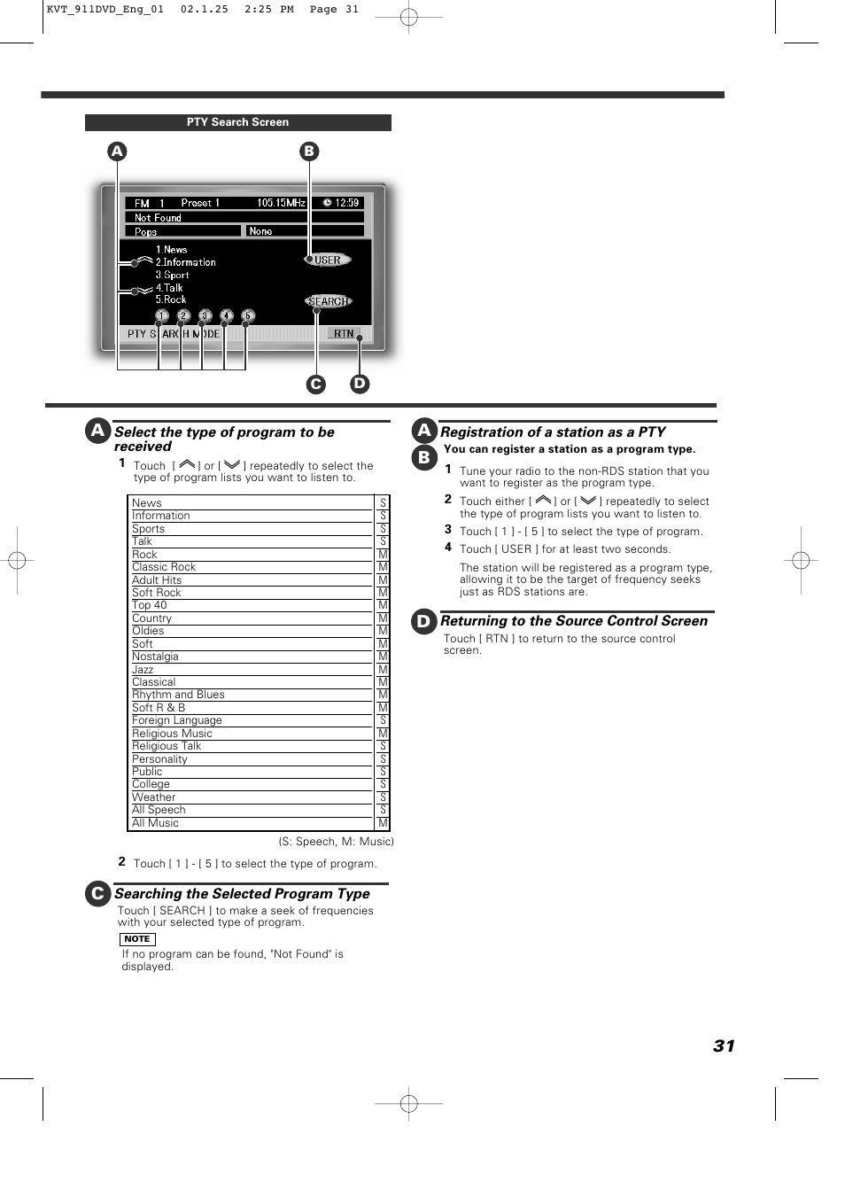 31 a a, Cb d | Kenwood KVT-911DVD User Manual | Page 31 / 68