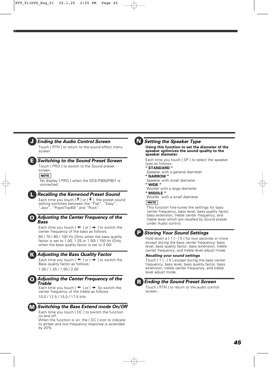 Kenwood KVT-911DVD User Manual | Page 45 / 68