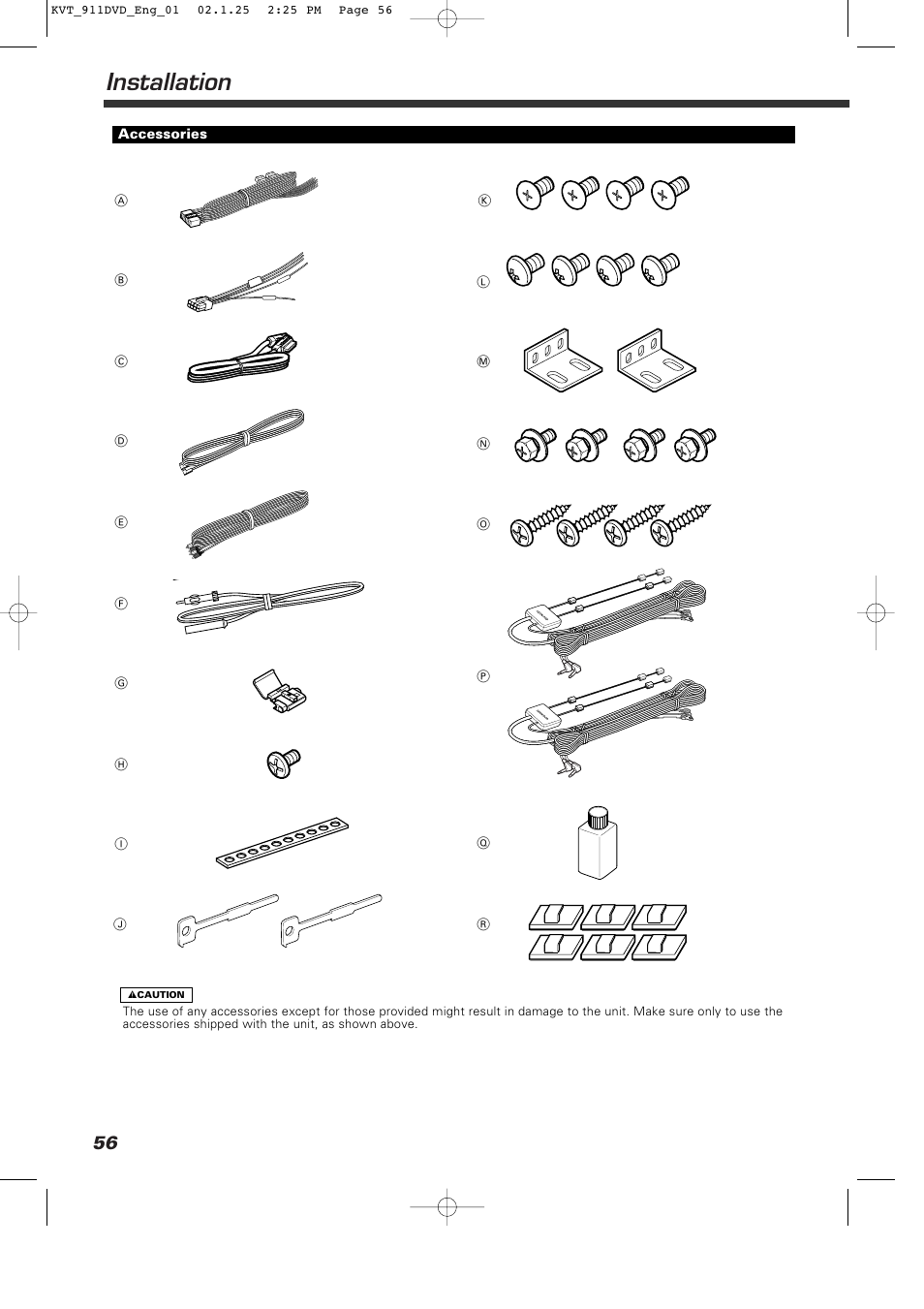 Installation | Kenwood KVT-911DVD User Manual | Page 56 / 68