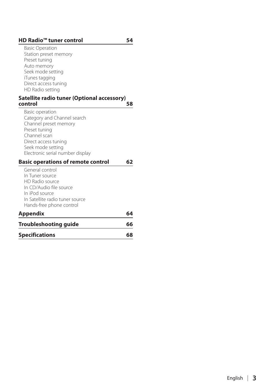 Kenwood KDC-448U User Manual | Page 3 / 71