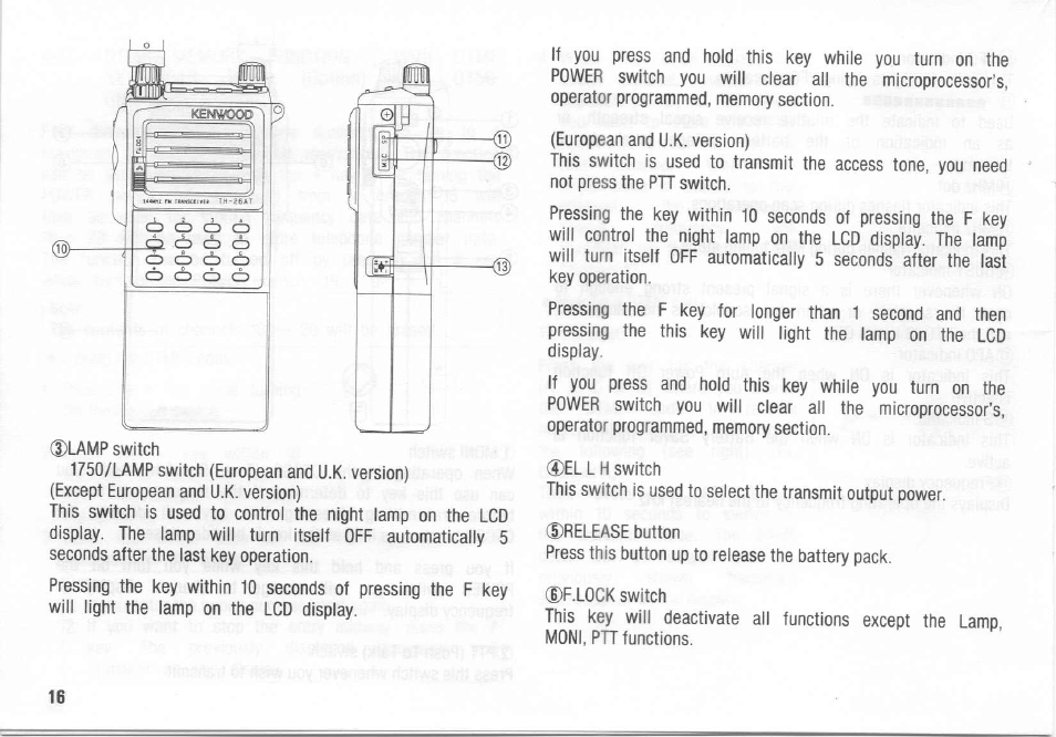 Kenwood TH-26A User Manual | Page 16 / 50
