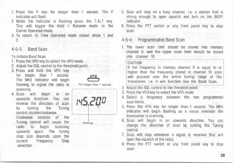 5-3. band scan, 5-4. programmable band scan | Kenwood TH-26A User Manual | Page 29 / 50