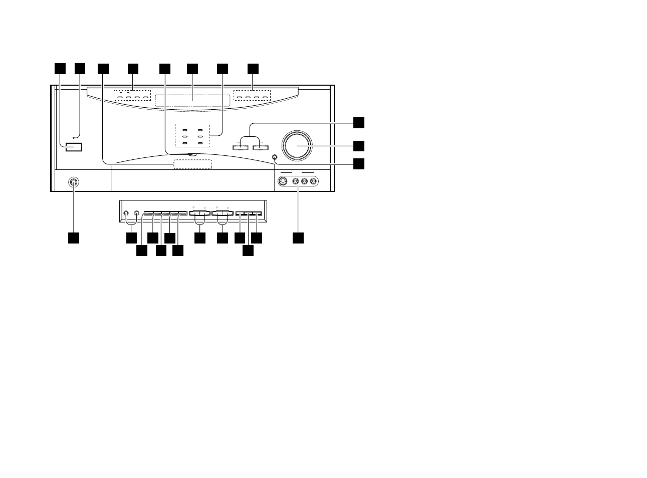 Buttons be- hind the door | Kenwood VR-5900 User Manual | Page 10 / 118