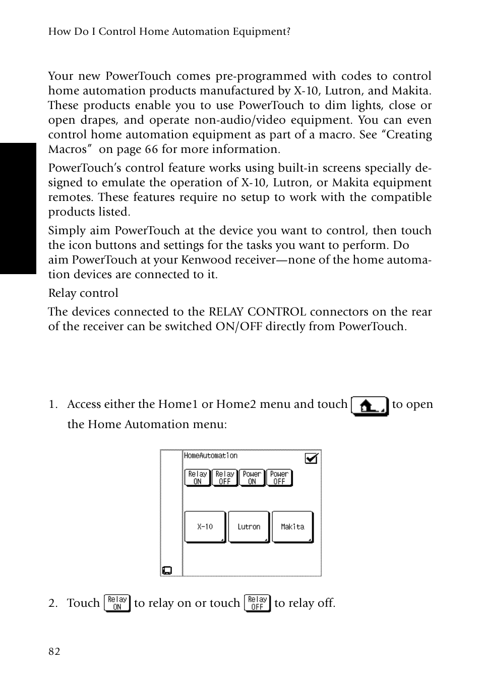 How do i control home automation equipment | Kenwood VR-5900 User Manual | Page 90 / 118