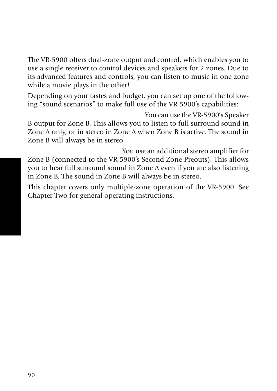 Chapter three: using powertouch in multiple zones | Kenwood VR-5900 User Manual | Page 98 / 118