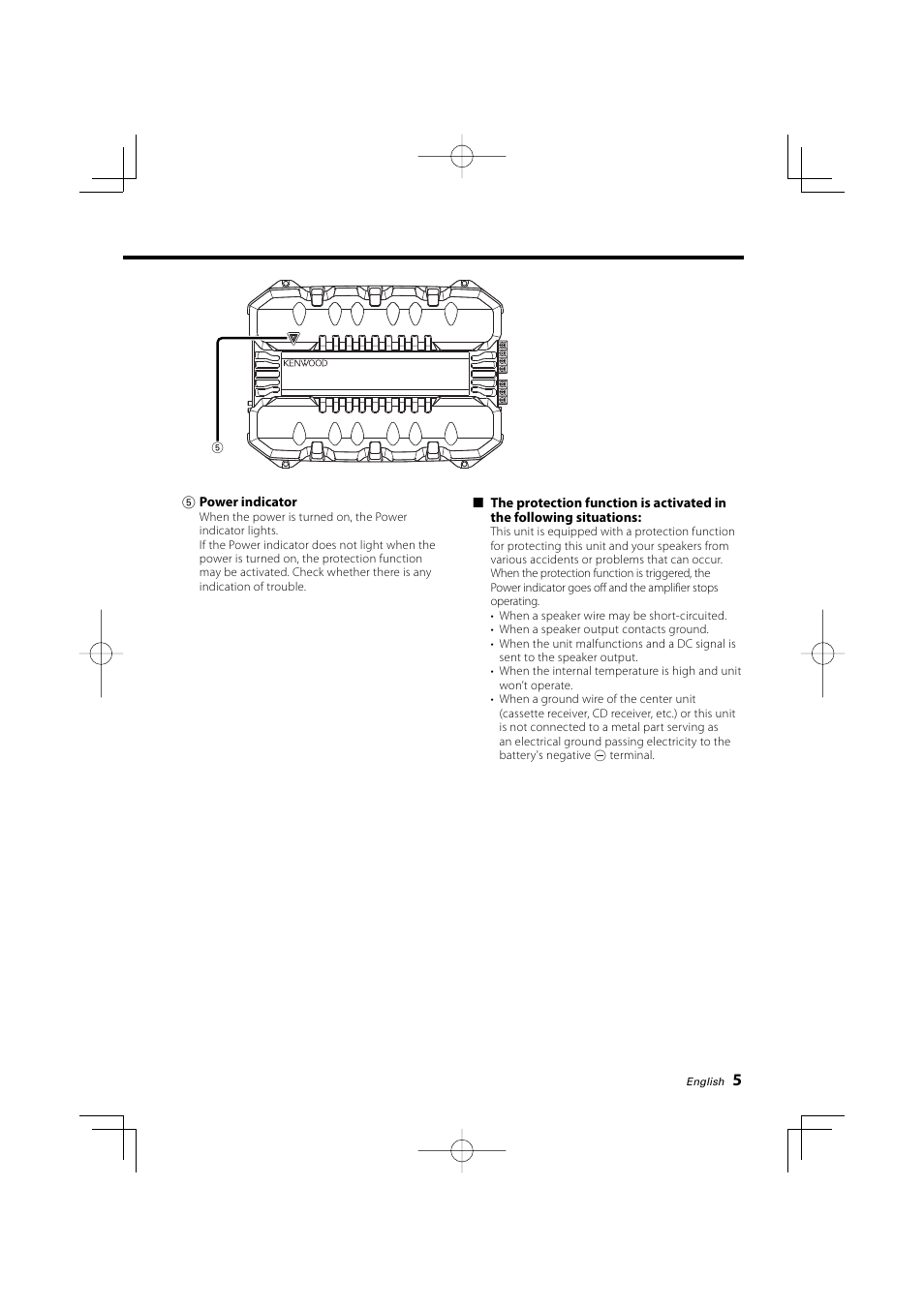 Kenwood KAC-6202 User Manual | Page 5 / 14