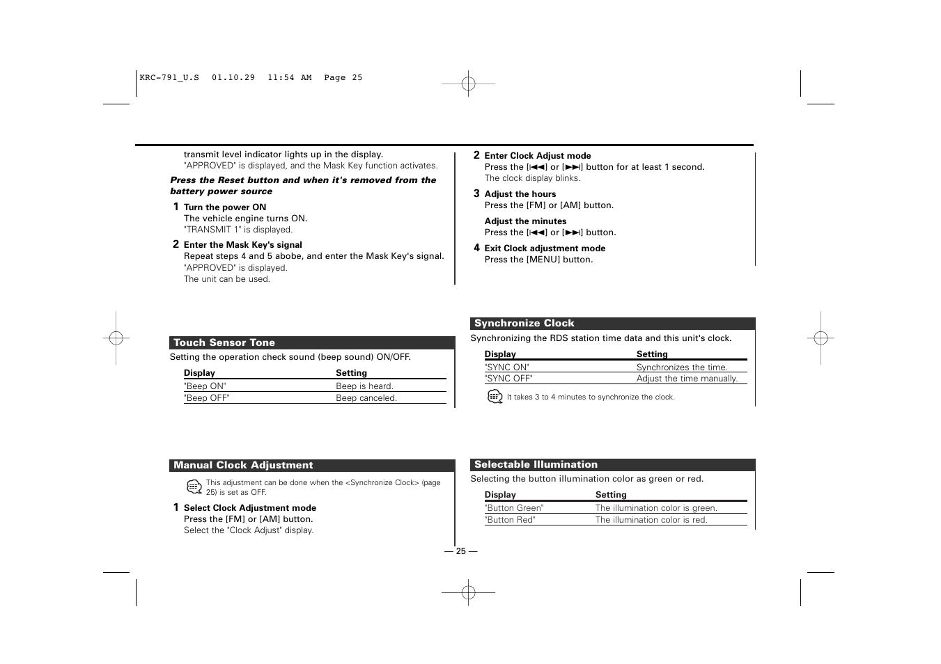 Kenwood KRC-791 User Manual | Page 25 / 42