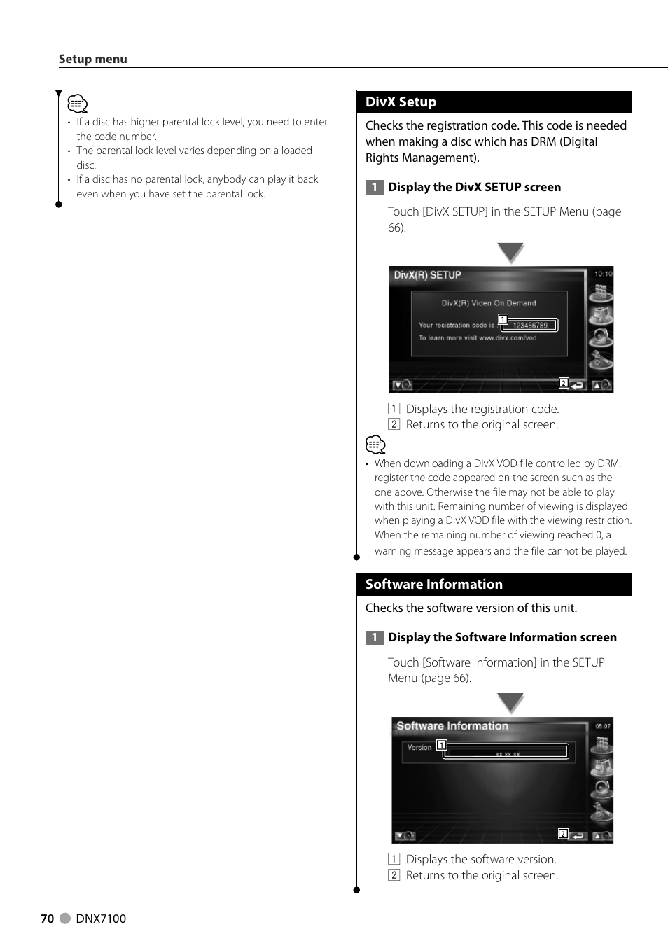 Kenwood DNX710EX User Manual | Page 70 / 100