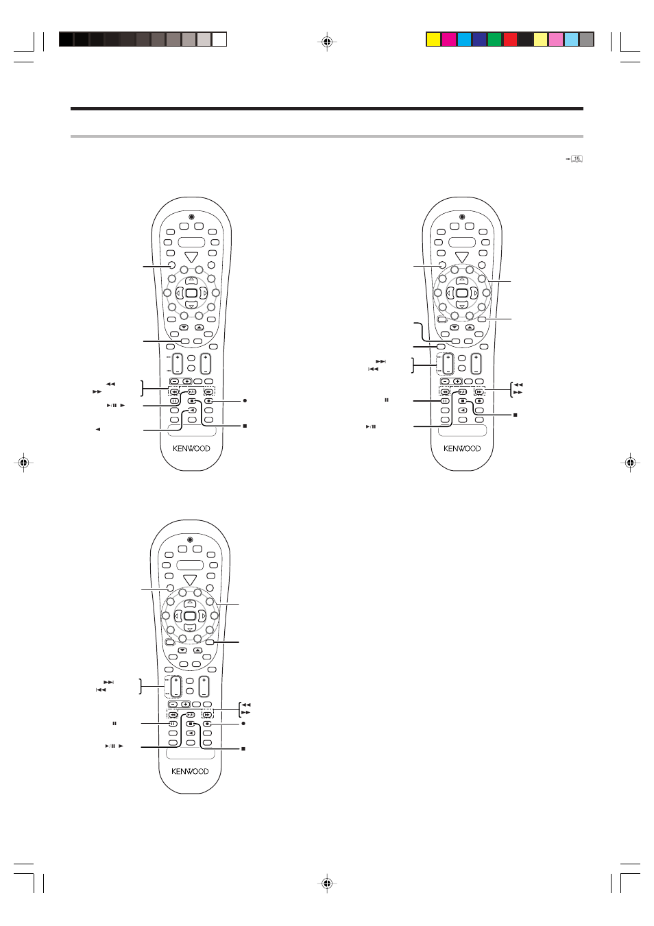 Cassette deck, cd player & md recorder operations | Kenwood VR-716 User Manual | Page 34 / 40