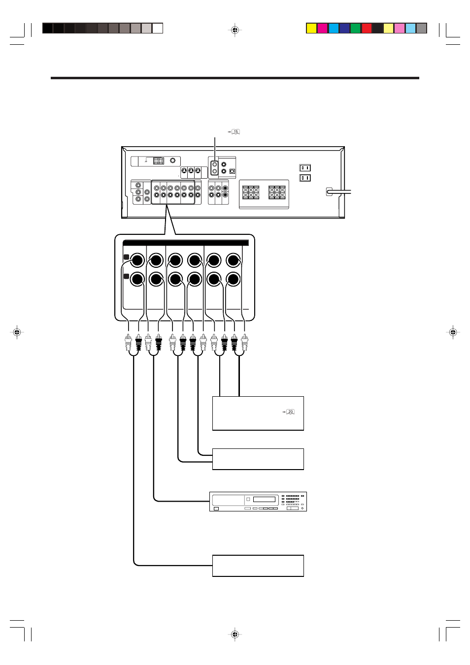 Connecting audio components, Setting up the system | Kenwood VR-716 User Manual | Page 9 / 40