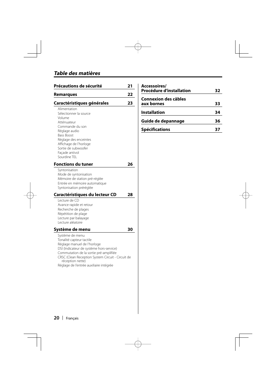 Kenwood KDC-135 User Manual | Page 20 / 56