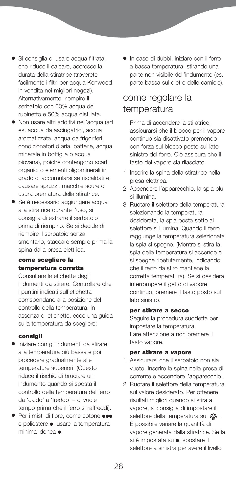 Come regolare la temperatura | Kenwood IC800 User Manual | Page 29 / 105