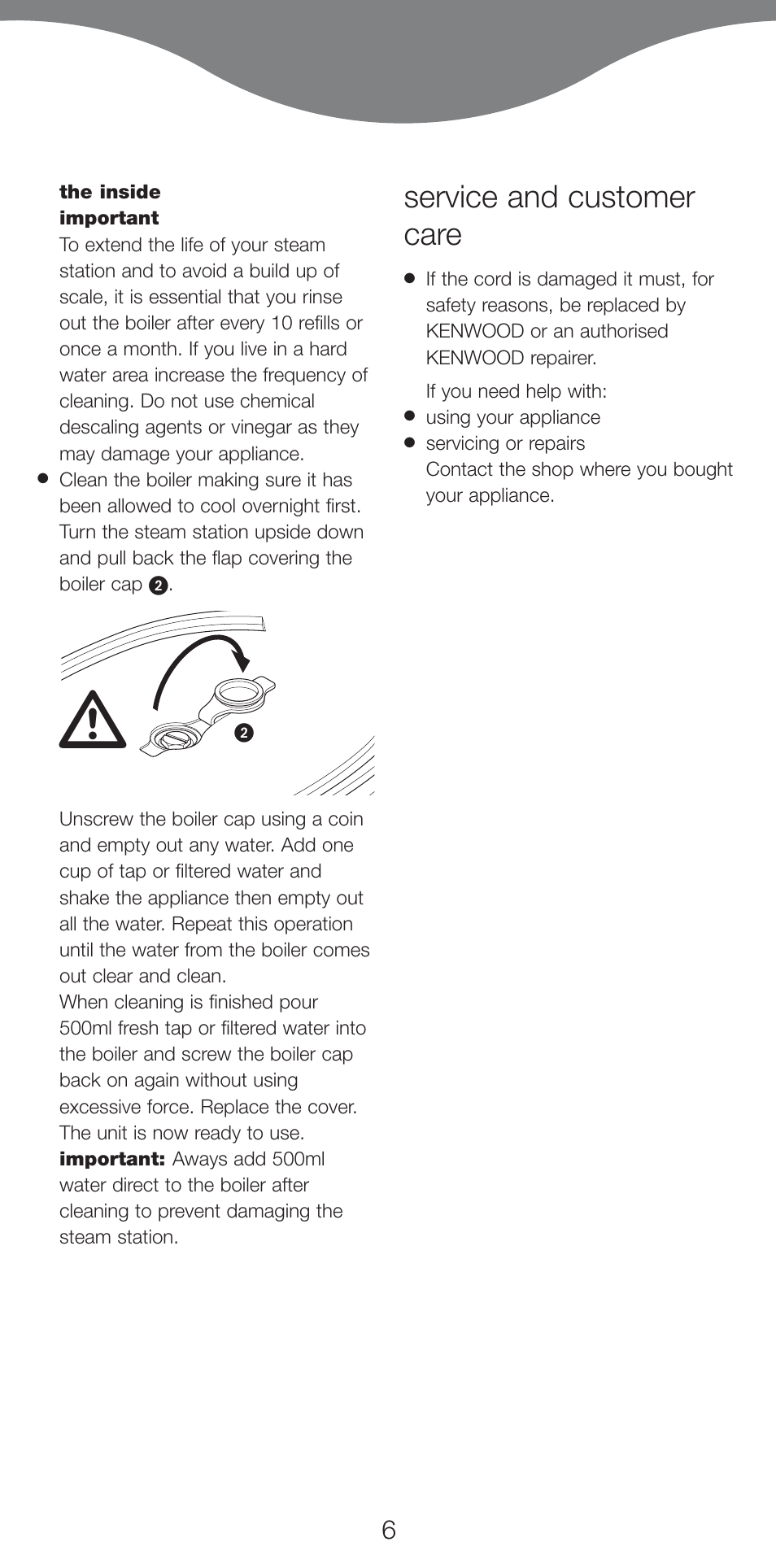 Service and customer care | Kenwood IC800 User Manual | Page 9 / 105