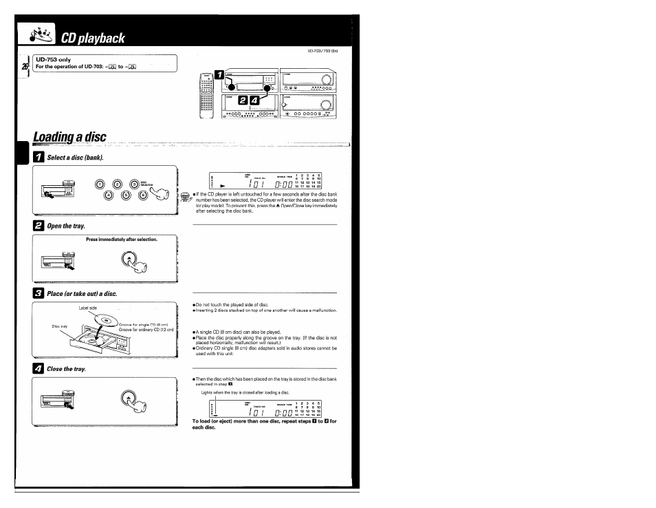 Kenwood COMPACT DISC DIGITAL AUDIO UD-703 User Manual | Page 26 / 80