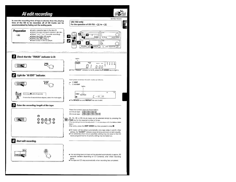 Kenwood COMPACT DISC DIGITAL AUDIO UD-703 User Manual | Page 49 / 80