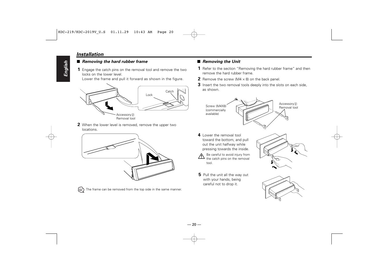Kenwood KDC-2019V User Manual | Page 20 / 25