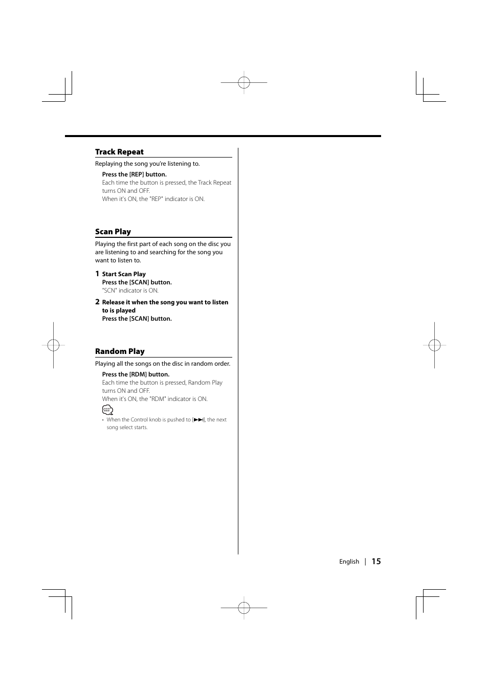 Kenwood KDC-128CR User Manual | Page 15 / 72