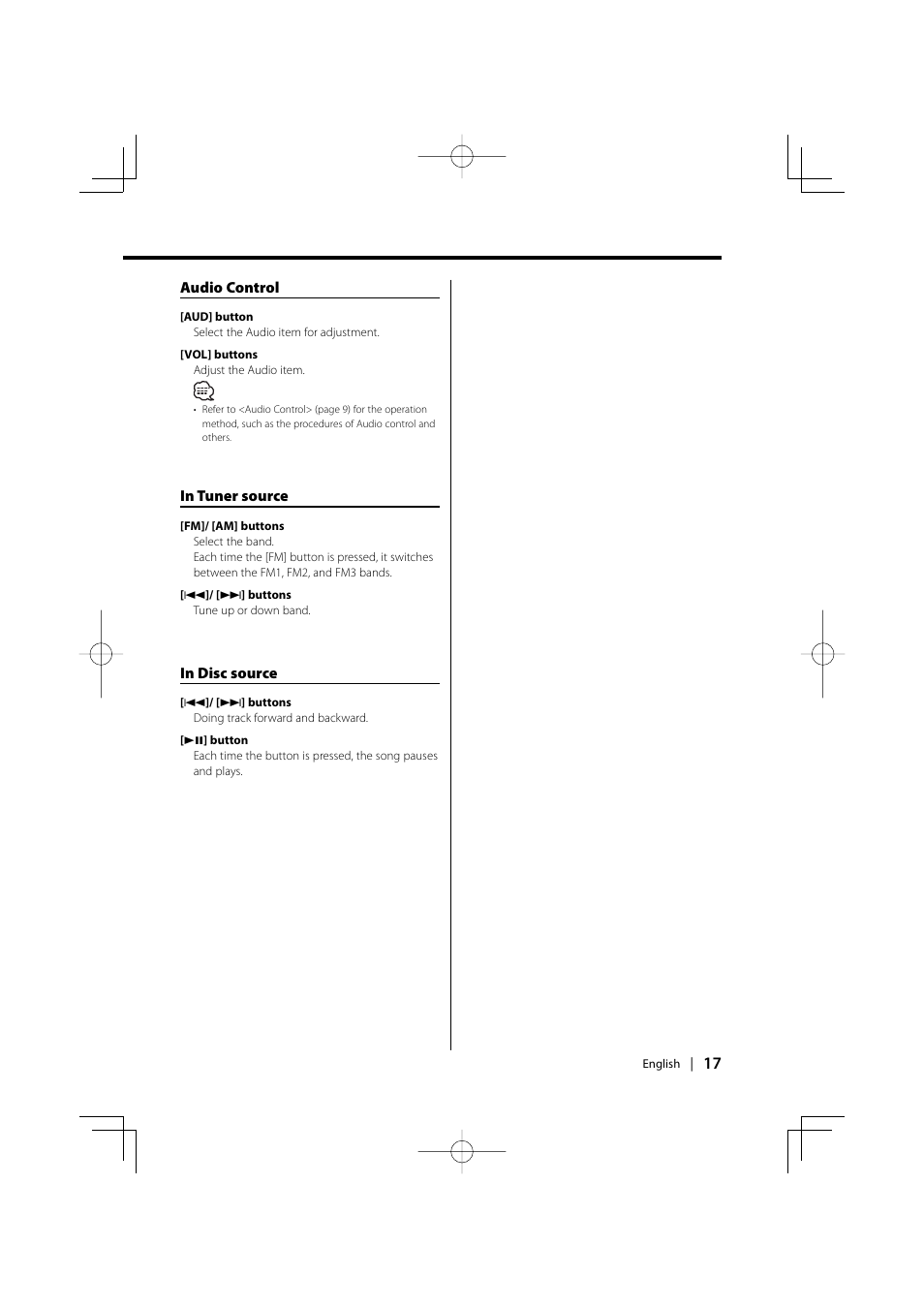Kenwood KDC-128CR User Manual | Page 17 / 72