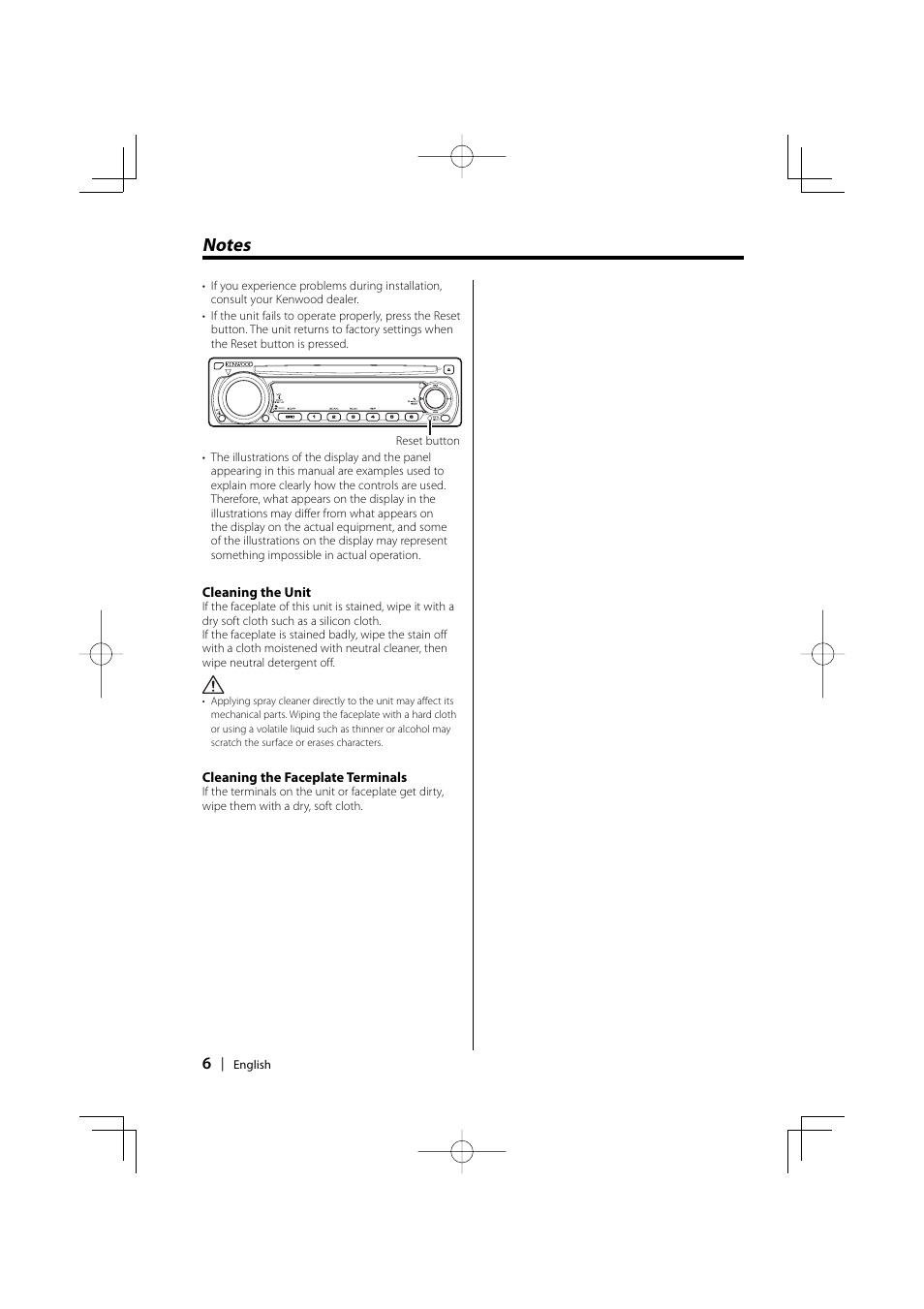 Kenwood KDC-128CR User Manual | Page 6 / 72