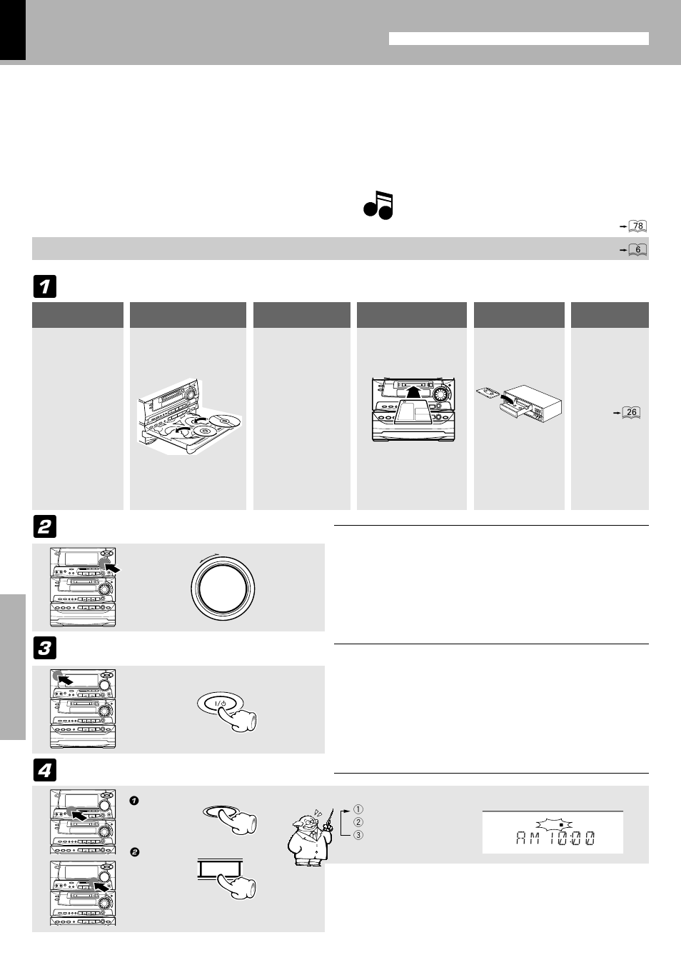 Timer programming, A m 1 ) ) ) | Kenwood XD-980MD User Manual | Page 70 / 80