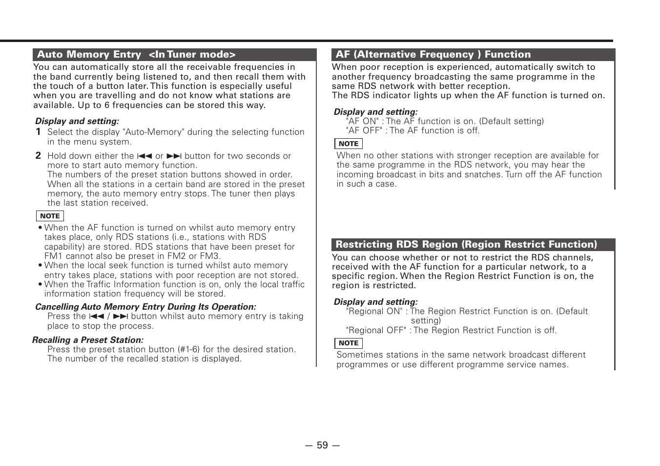 Kenwood Z920DVD User Manual | Page 59 / 76