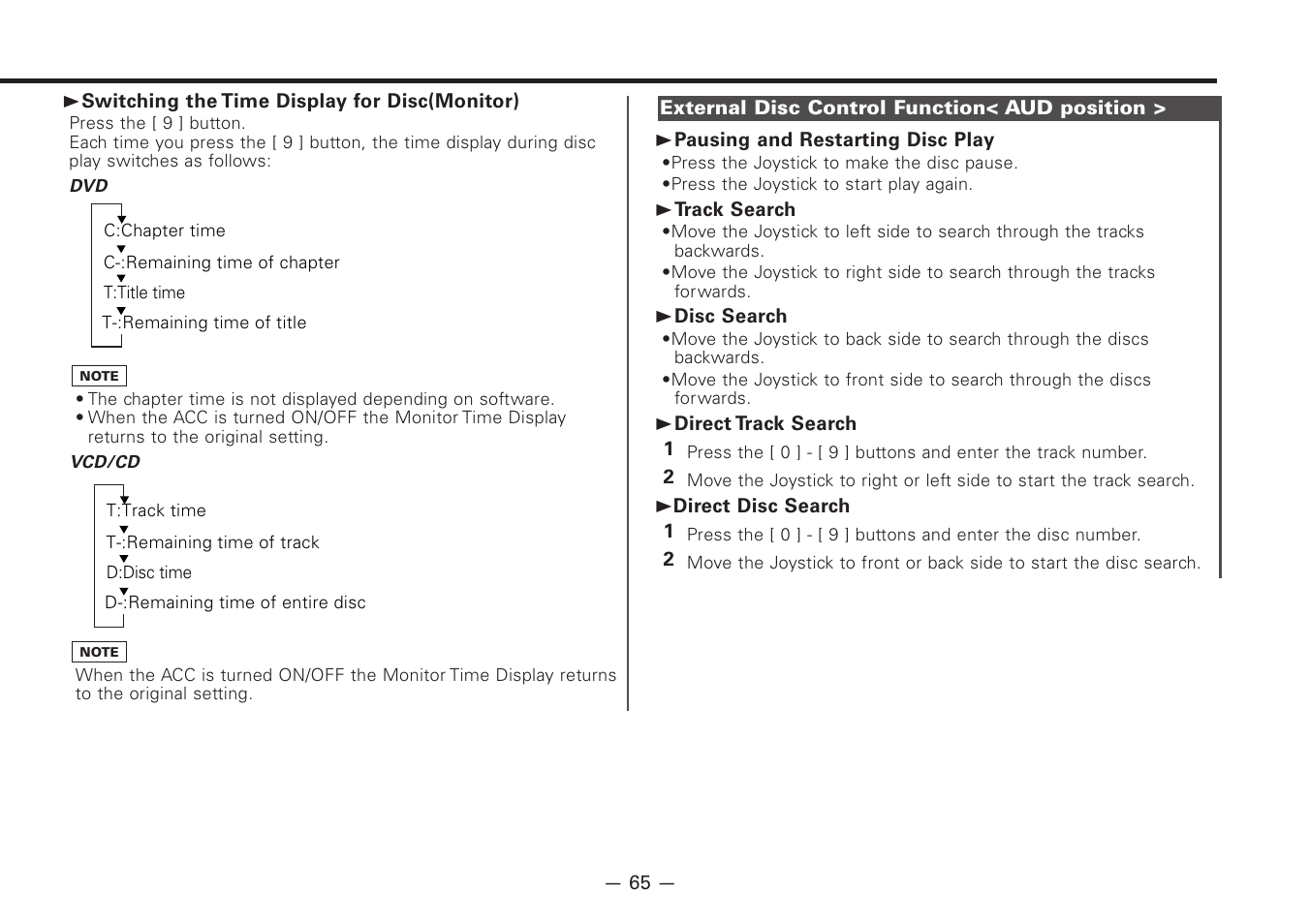 Kenwood Z920DVD User Manual | Page 65 / 76
