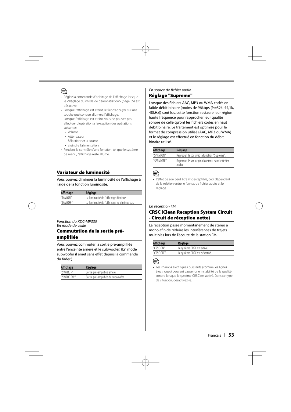 Kenwood KDC-MP3035 User Manual | Page 53 / 96