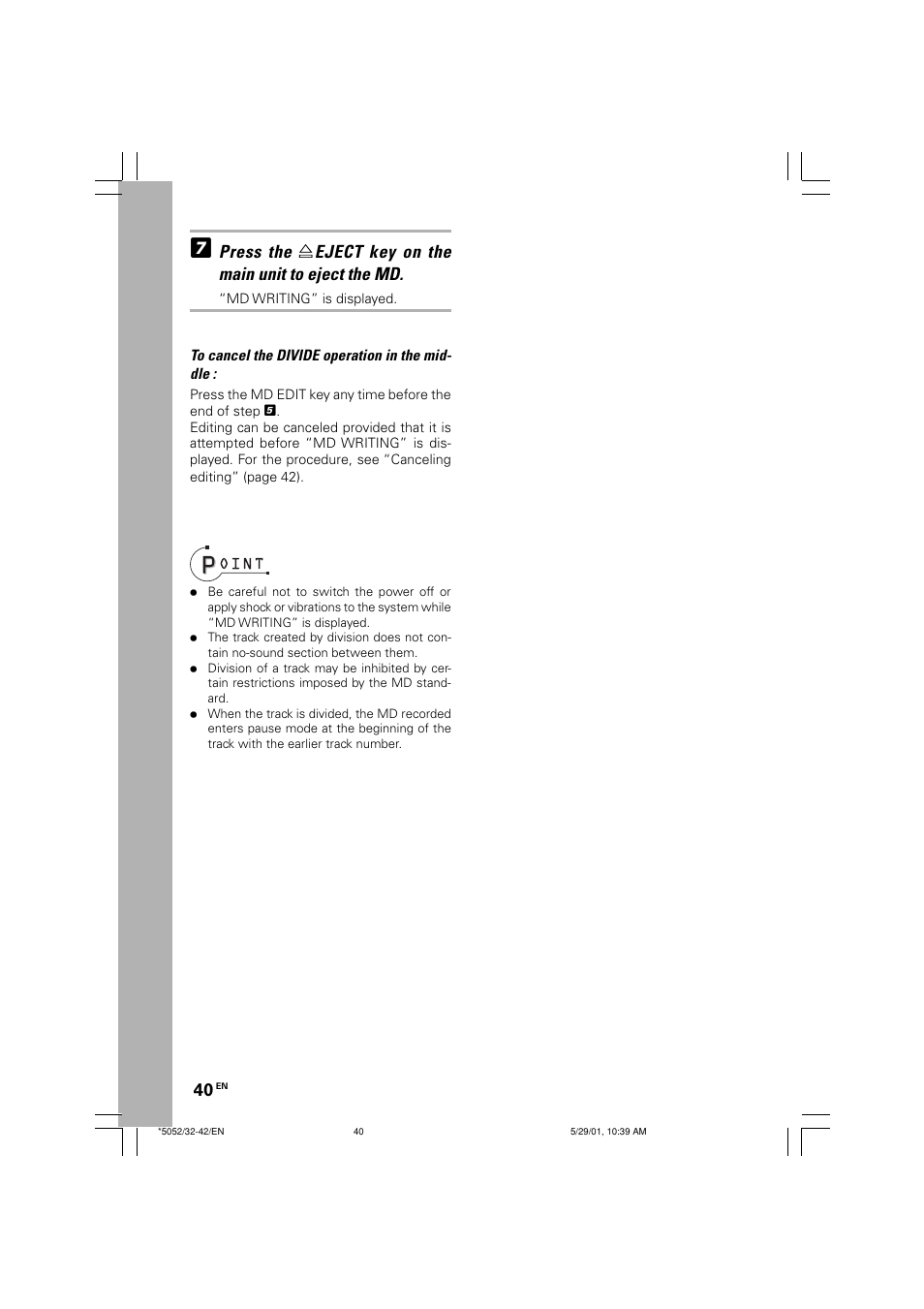 Kenwood MDX-G2 User Manual | Page 40 / 60