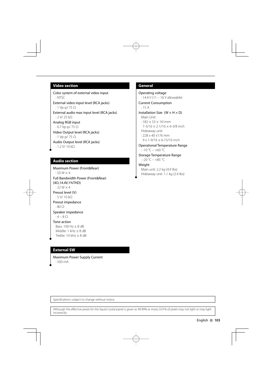 Kenwood KVT-819DVD User Manual | Page 103 / 104