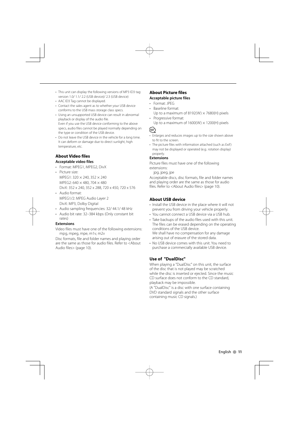 Kenwood KVT-819DVD User Manual | Page 11 / 104