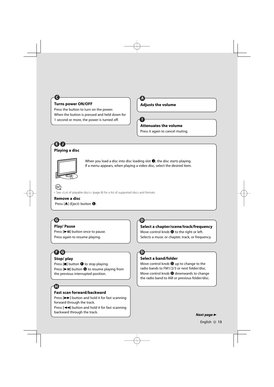 Kenwood KVT-819DVD User Manual | Page 13 / 104