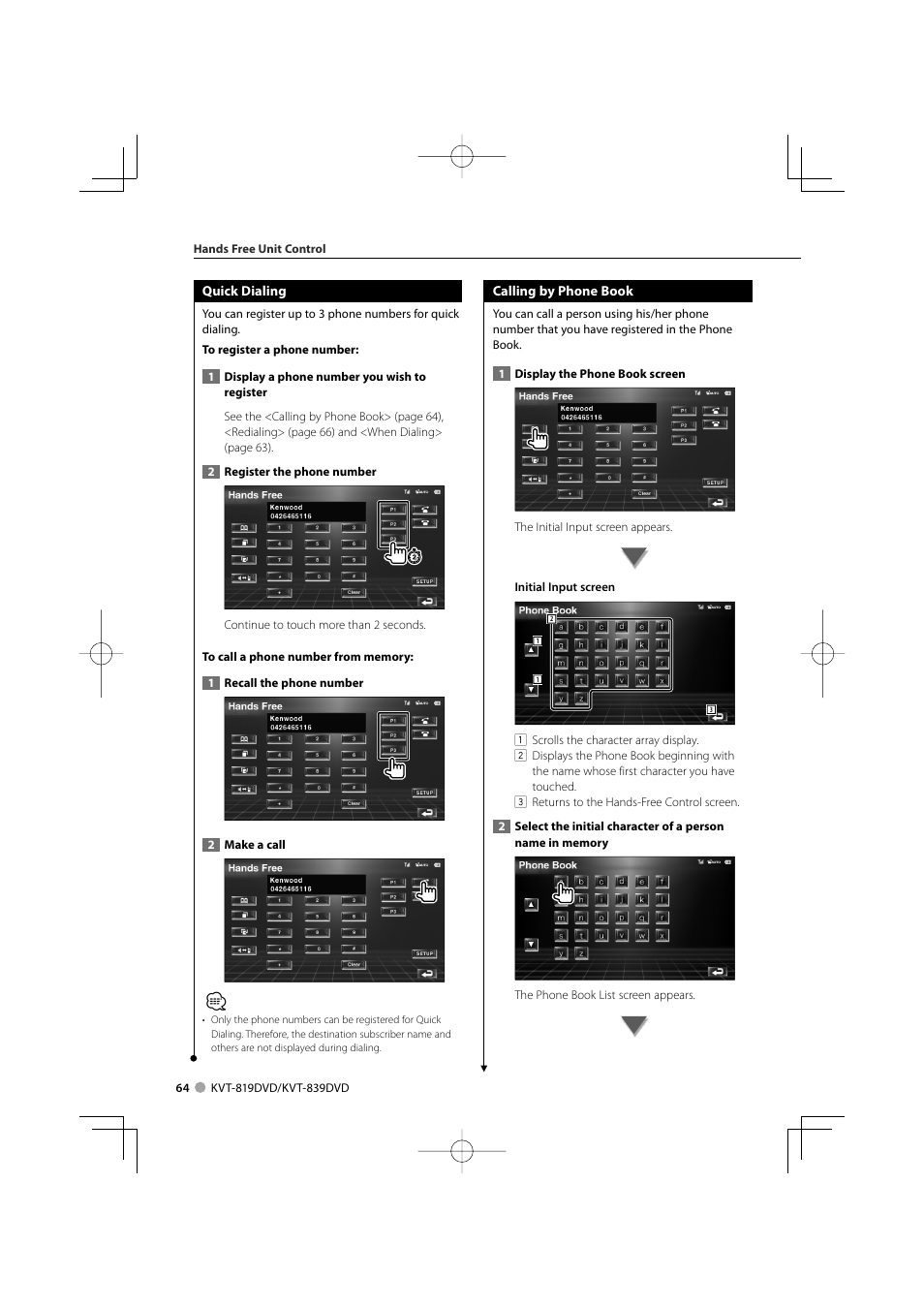 Kenwood KVT-819DVD User Manual | Page 64 / 104