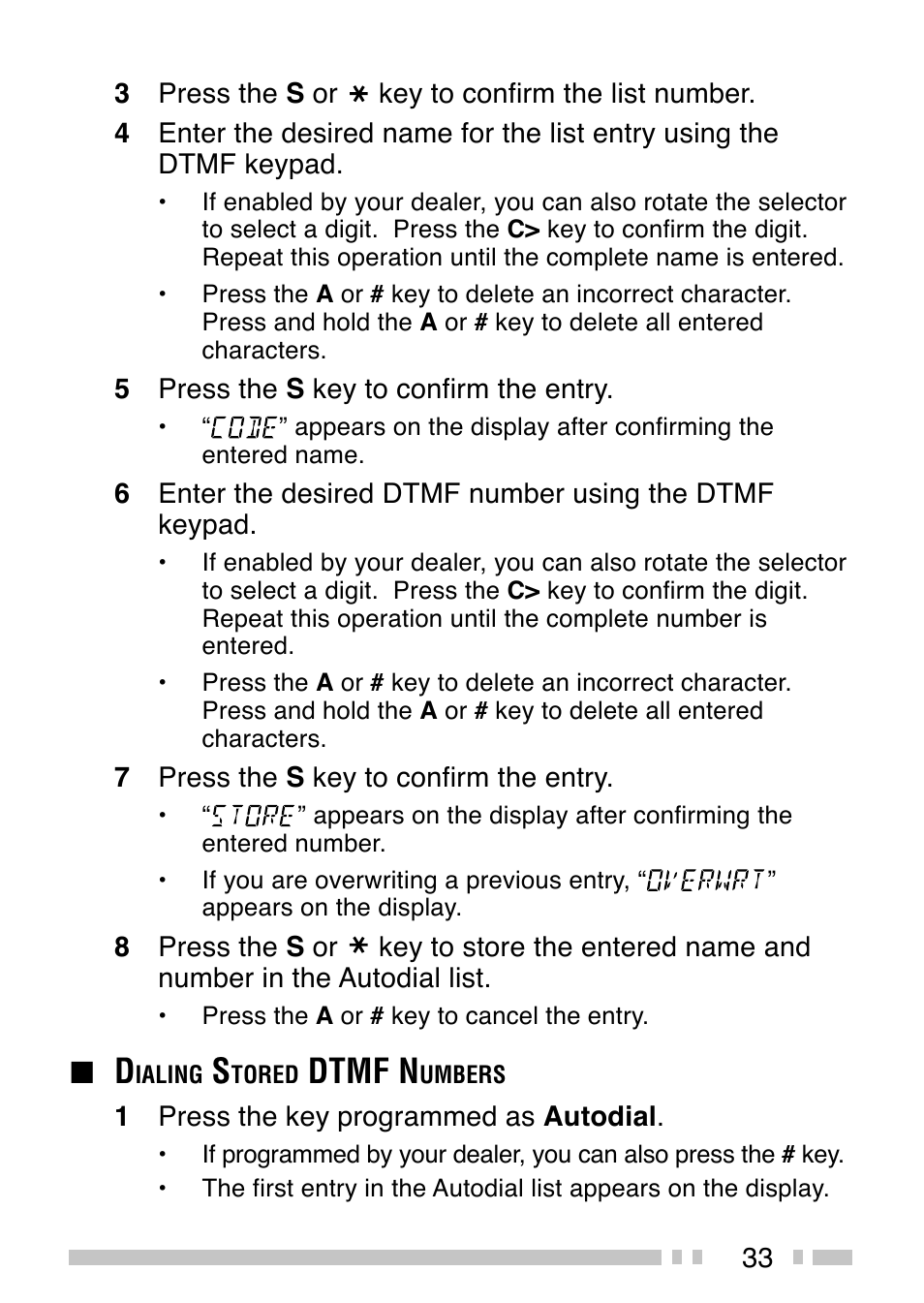 Dtmf n | Kenwood TK-3173 User Manual | Page 42 / 51