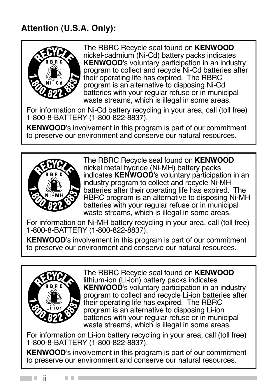 Kenwood TK-3173 User Manual | Page 5 / 51