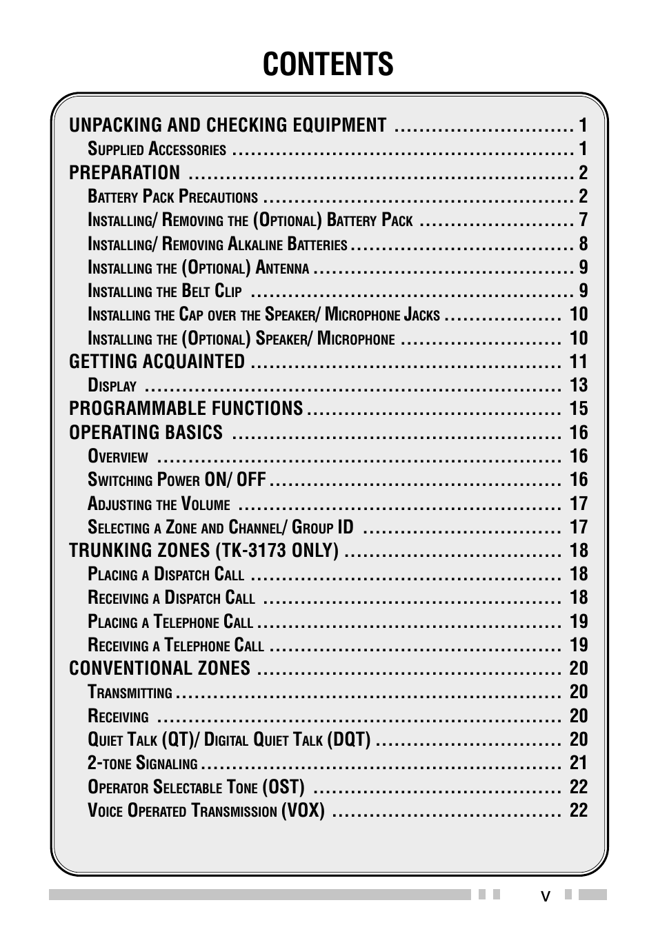 Kenwood TK-3173 User Manual | Page 8 / 51