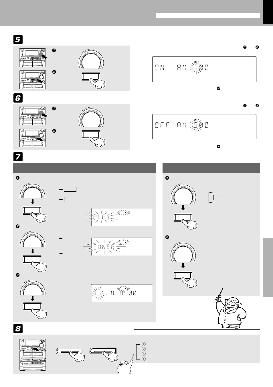 P l a y, 1 5 f m 8 9 ) ) | Kenwood XD-500 User Manual | Page 53 / 60