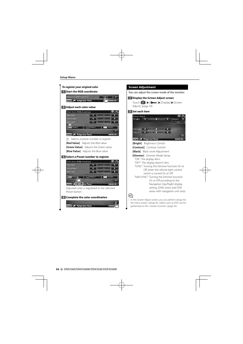 Kenwood DNX5360M User Manual | Page 66 / 96